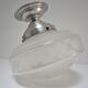Ceiling lamp Art Deco frosted glass diamond decoration aluminum 30s
