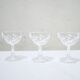 Series of 6 vintage crystal champagne glasses