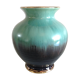 Green and black cermal ball vase 60