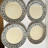 Assiette terre de fer U&cie Sarreguemines