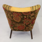 Chair vintage year 50 tissue "Lelièvre"