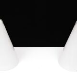 pair Teepee Glass Table Lamps 1970s France