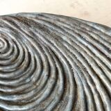 Large ceramic shell dish by Dominique Guillot for Vallauris 1960, giant oyster dish