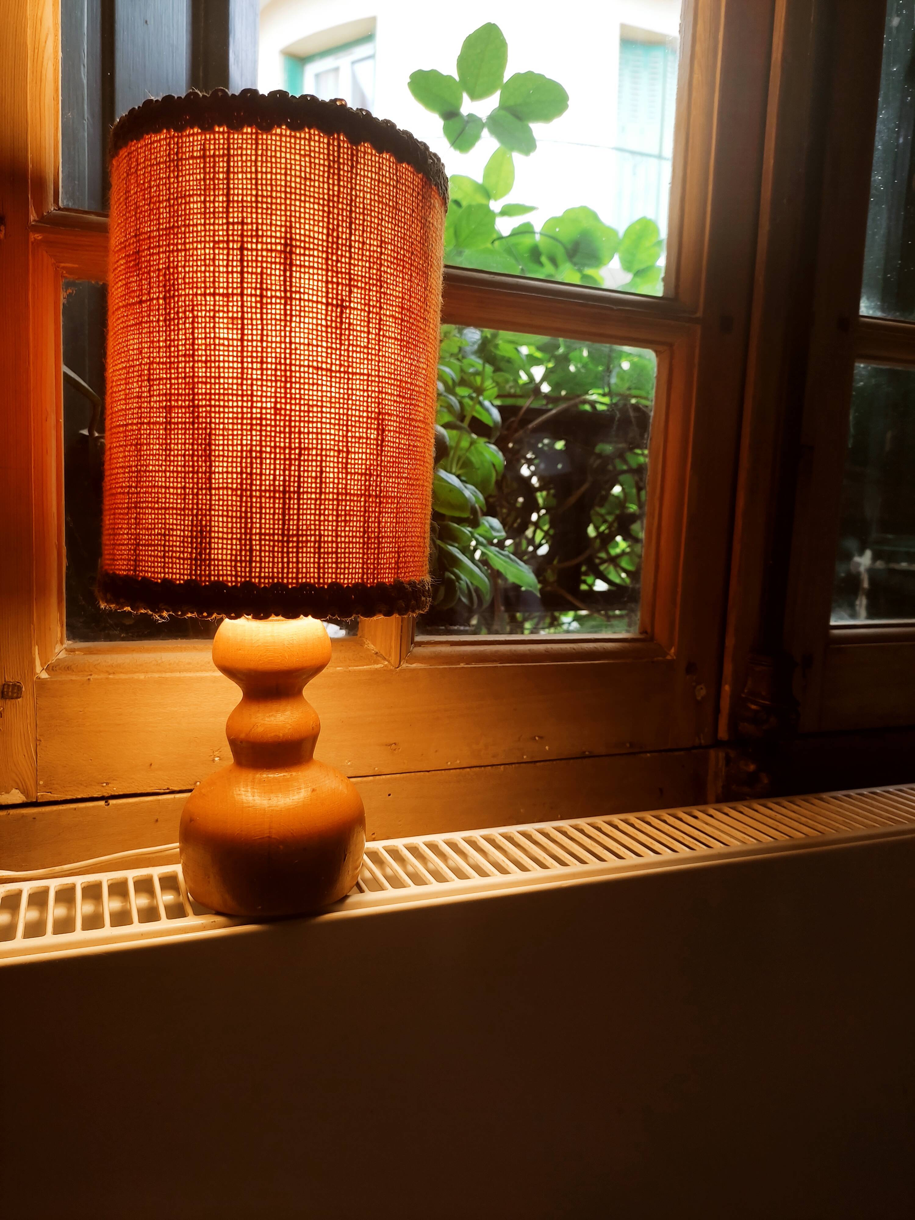 Vintage wooden lamp