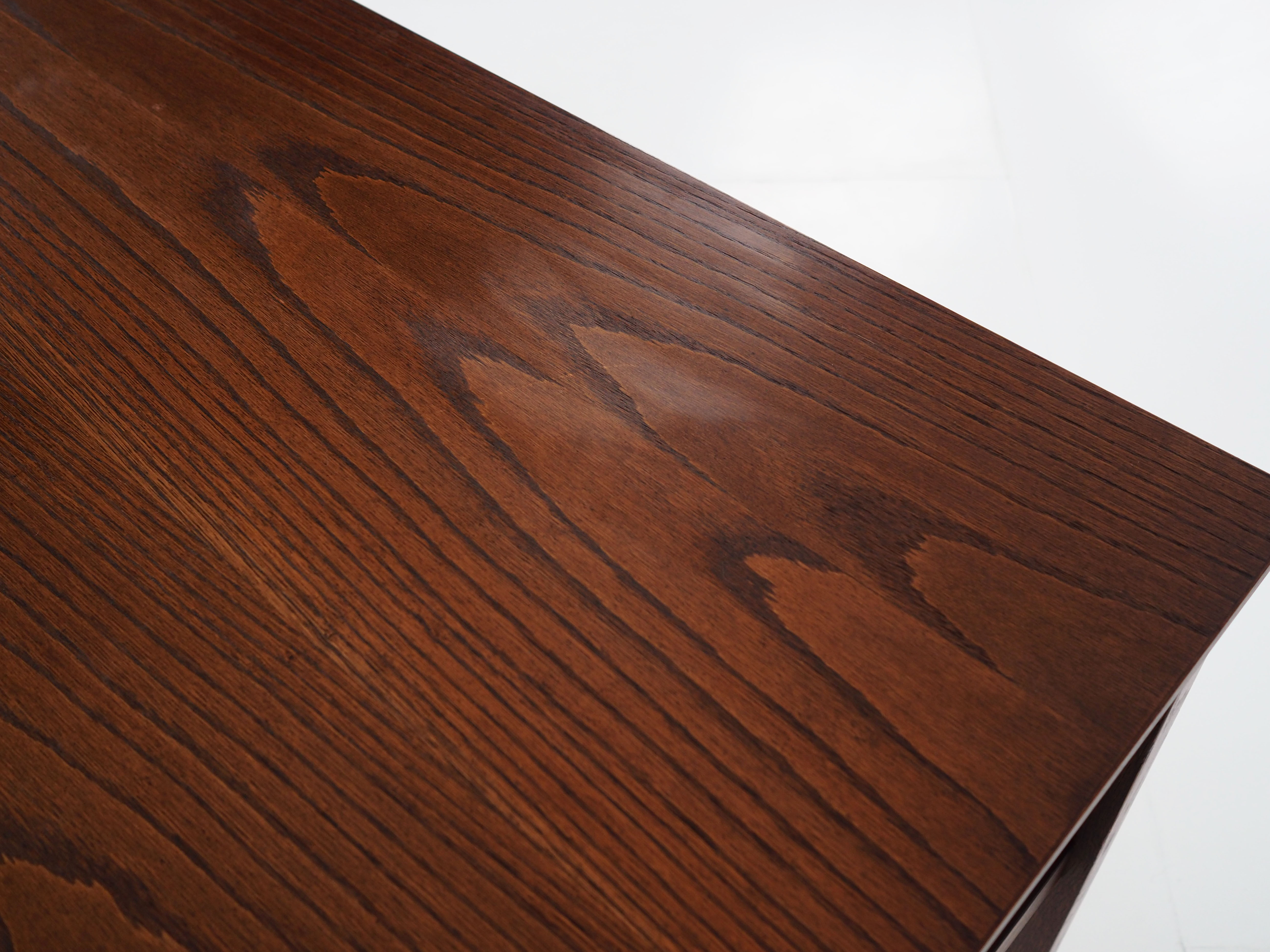 Oak wood desk by Domino Møbler Scandinavian design of the 1970s