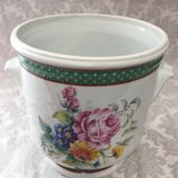 Ancien cache-pot vase véritable porcelaine france paris art décoratif design