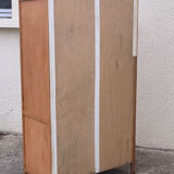 Parisian wardrobe vintage beech 1970