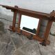 Wall coat rack with mirror
