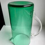 Pichet en verre vert années 70