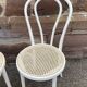2 chaises bistrot shabby chic bois courbé vintage