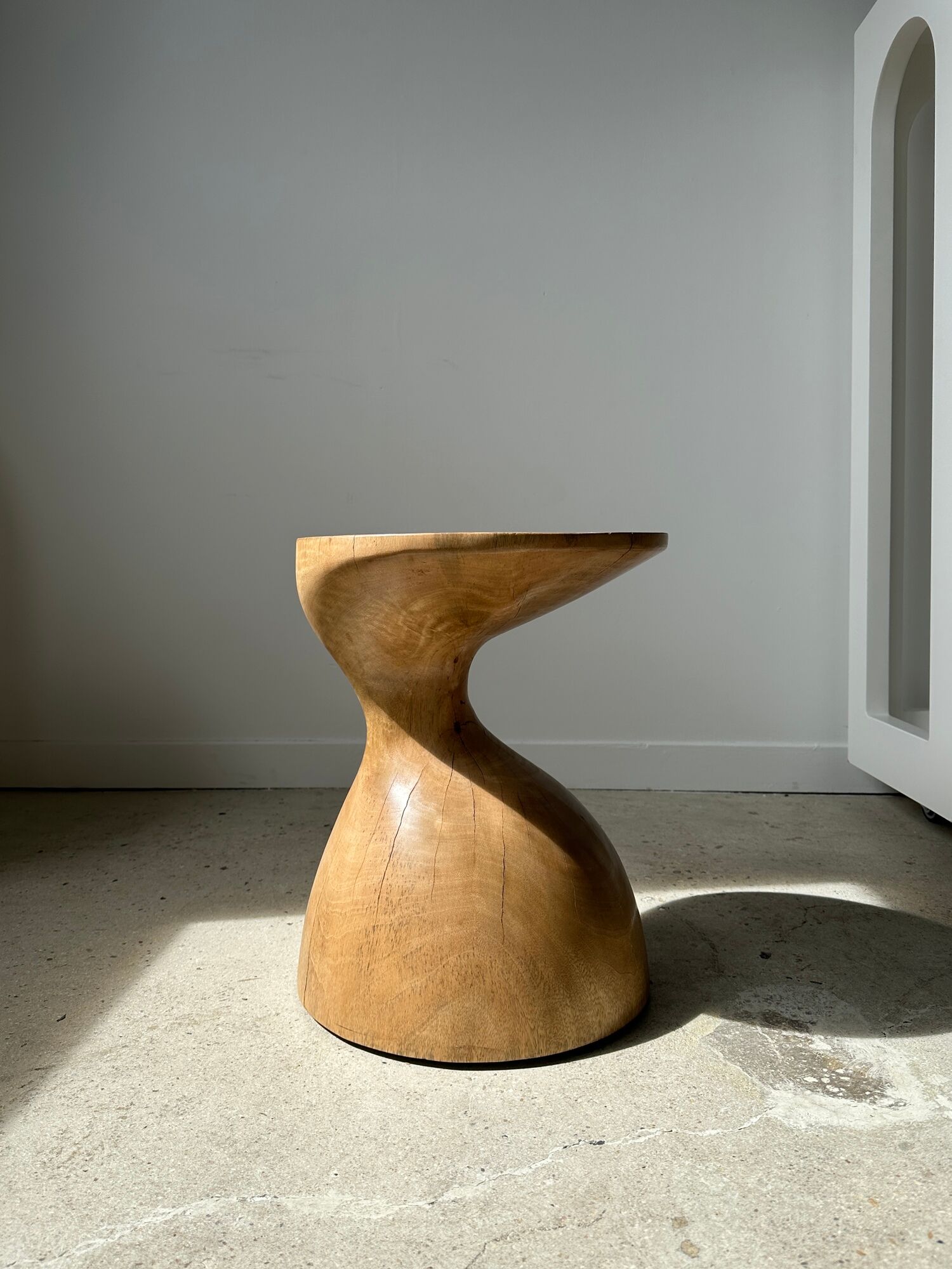 Solid wood sofa end