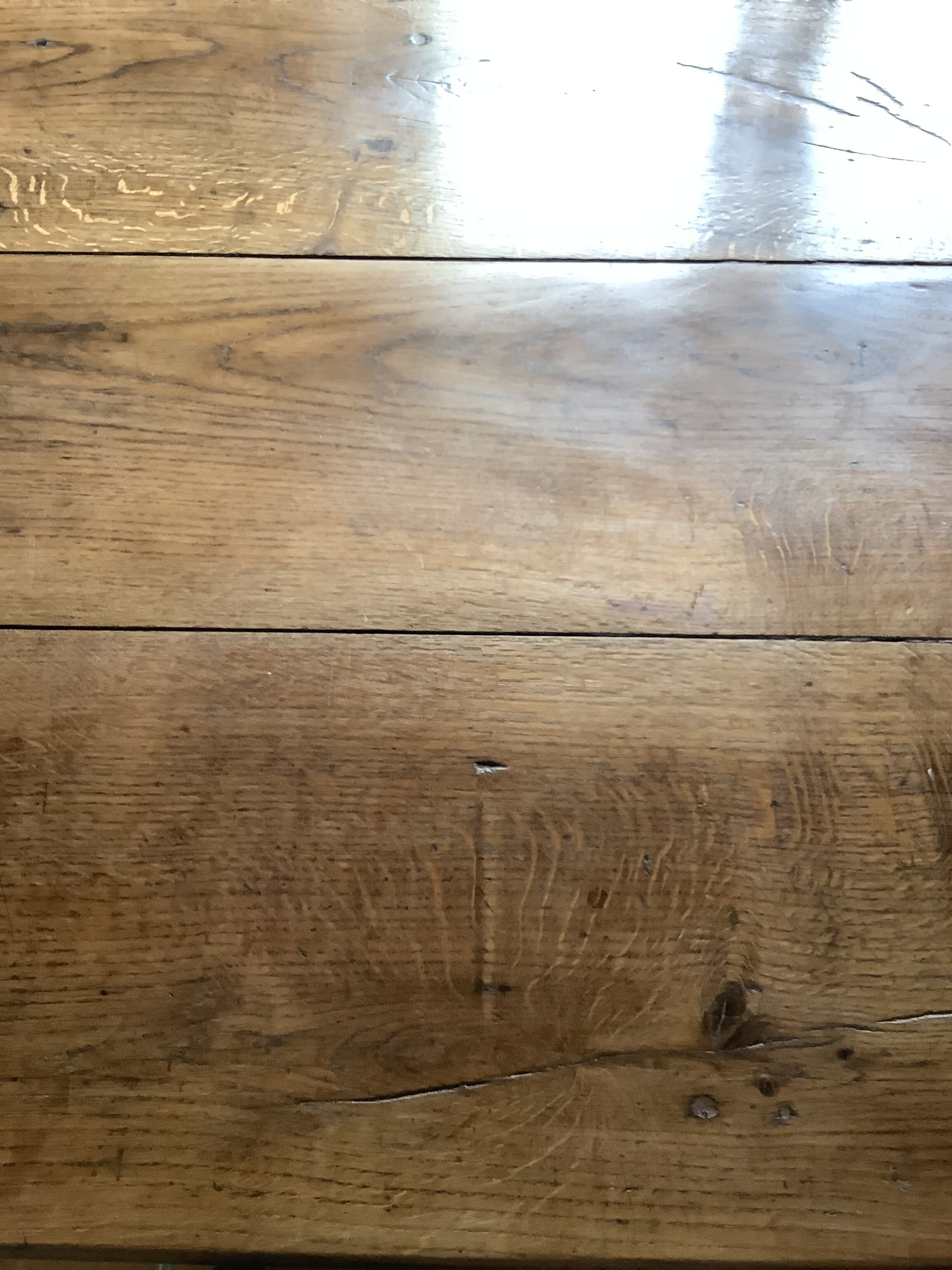 Old solid oak farmhouse table