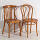 Vintage dining chairs Thonet / TON (c.1920-1950). Set of 8 pieces.