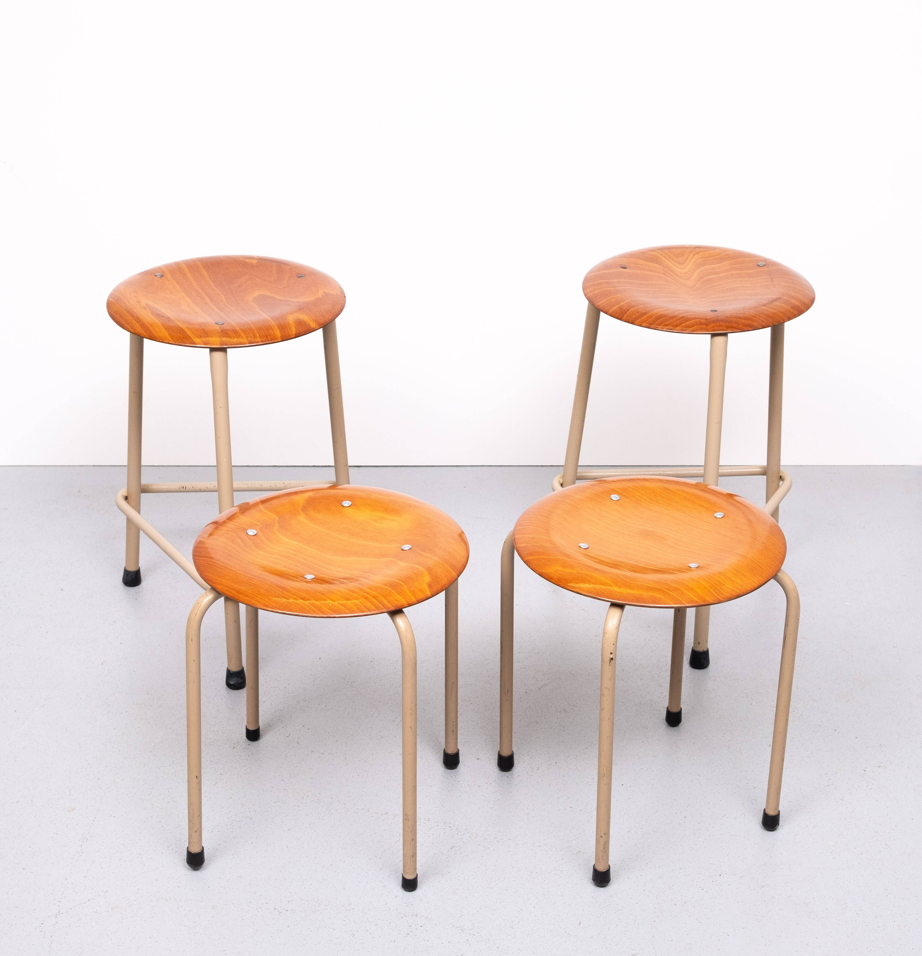 4 Industrial Marko working stools 1960s