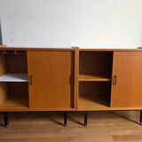Paire de buffets modernistes en bois