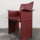 Chaises en cuir par Tito Agnoli pour Matteo Grassi, Modèle Korium, 1979