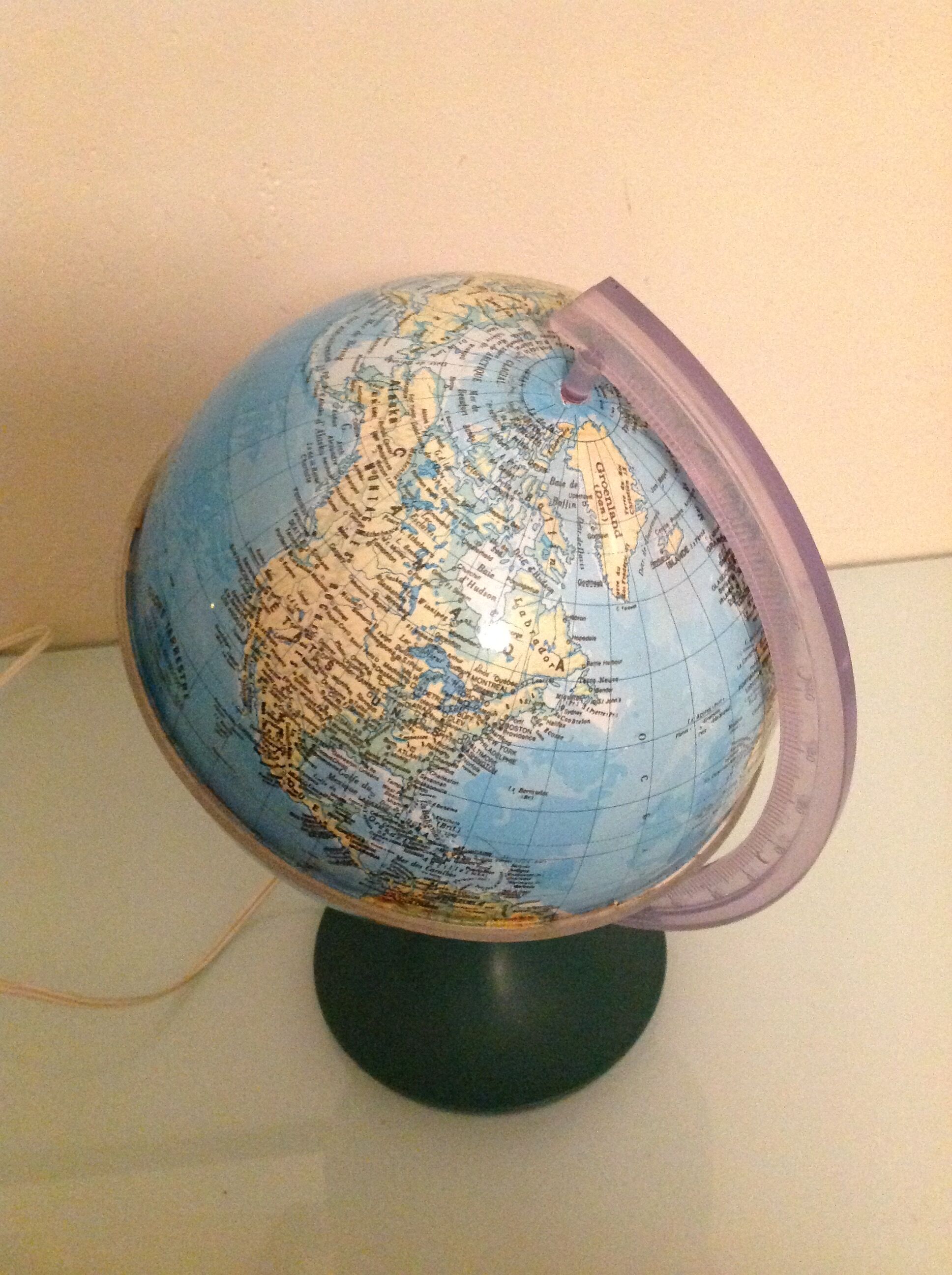 Globe earth light 60/70s vintage