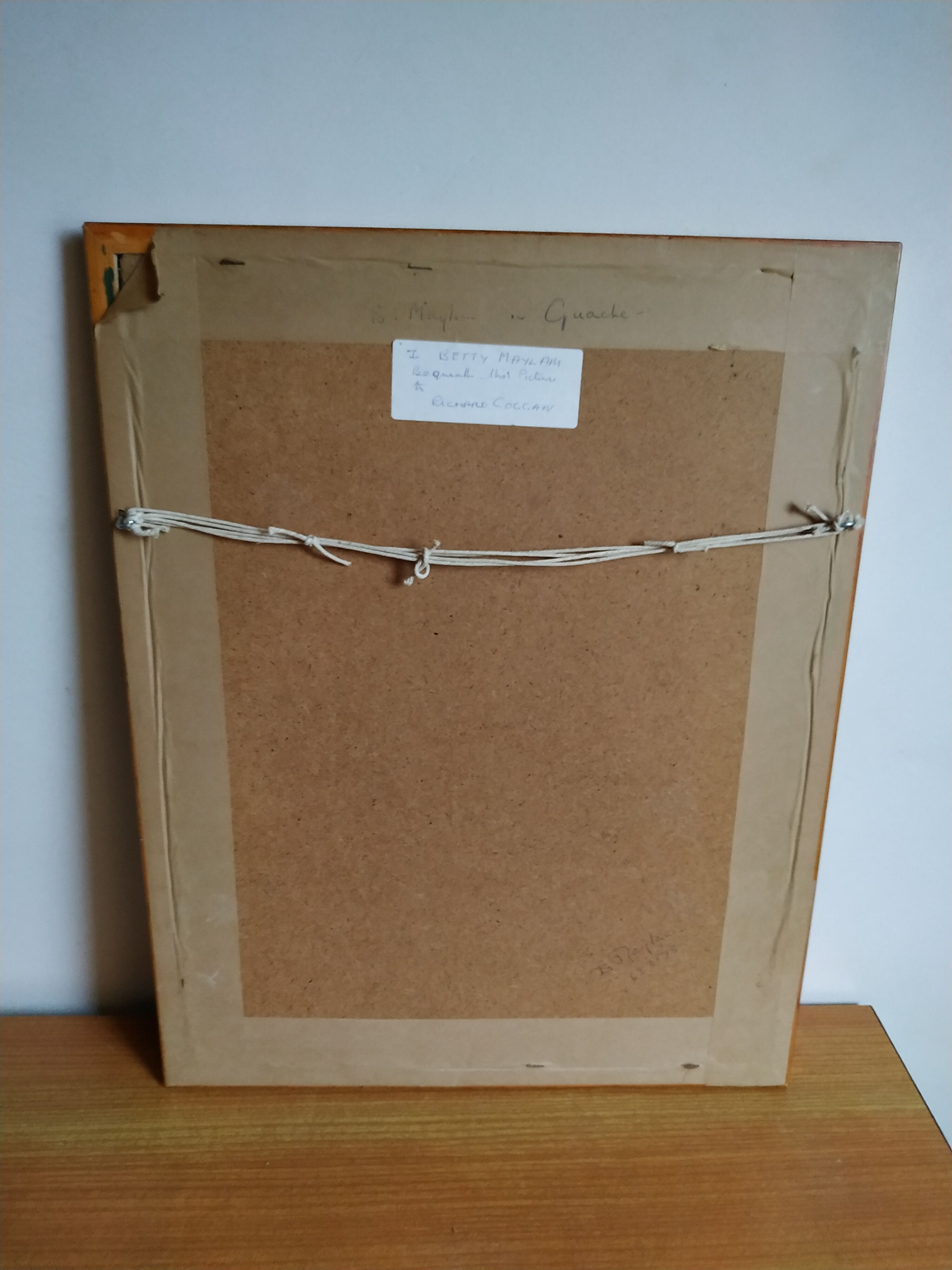 Pélargonium gouache by Richard coggan