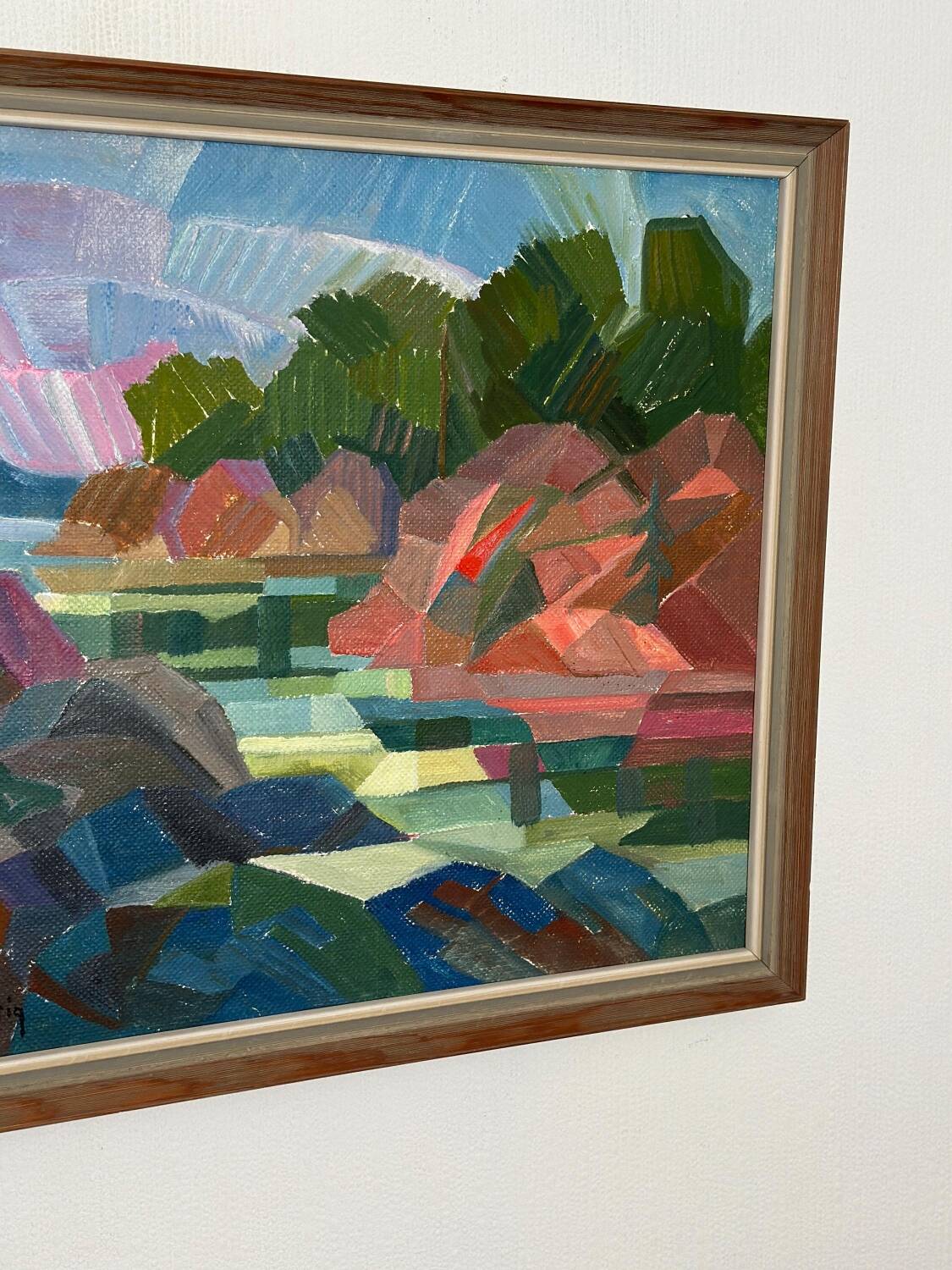 Swedish Oil on Canvas – “Autumn Landscape” by Ulf Tedenstig (1937–1999