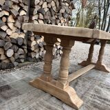 Solid oak monastery table