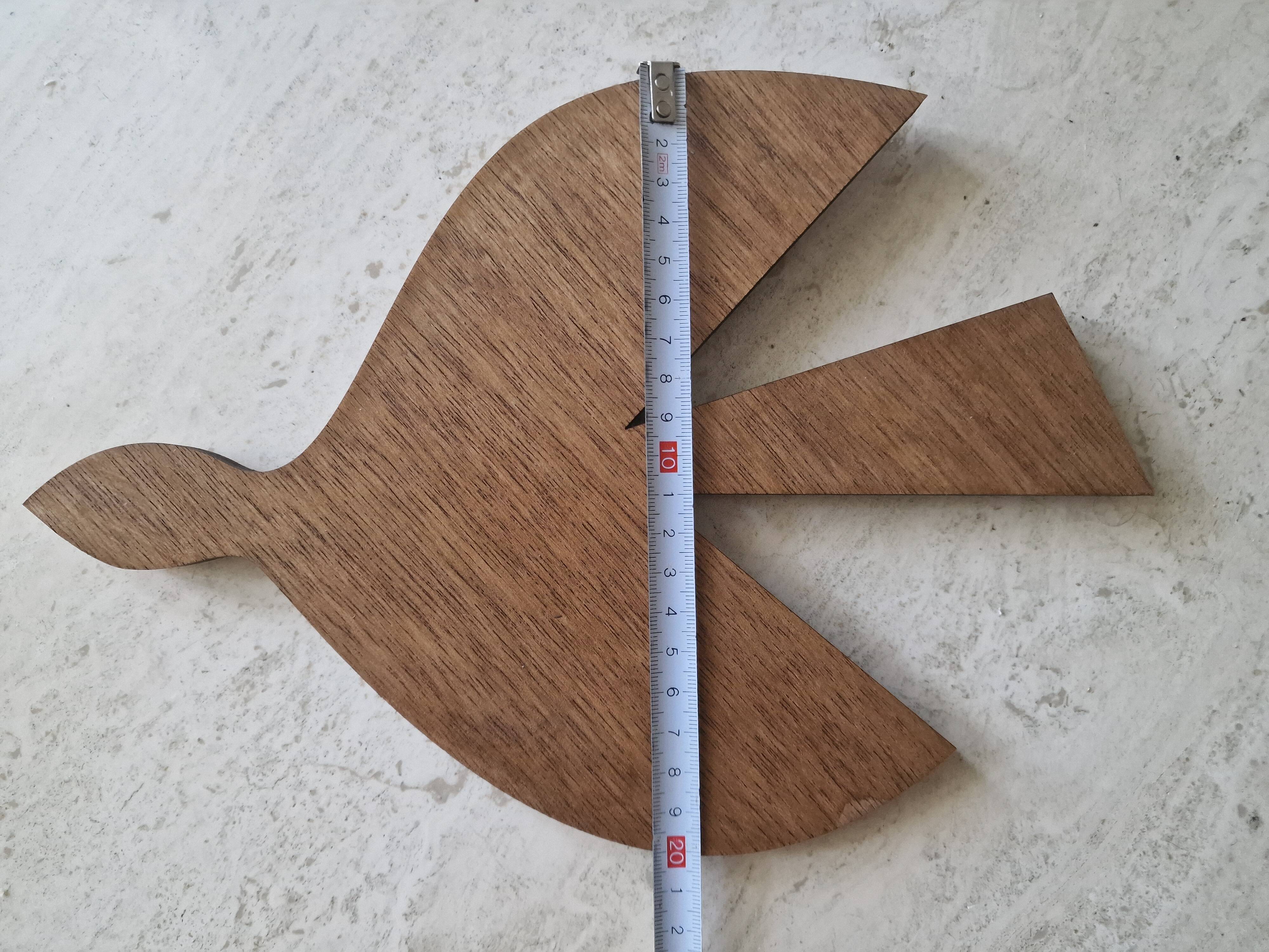 Wooden bird trio for wall decoration