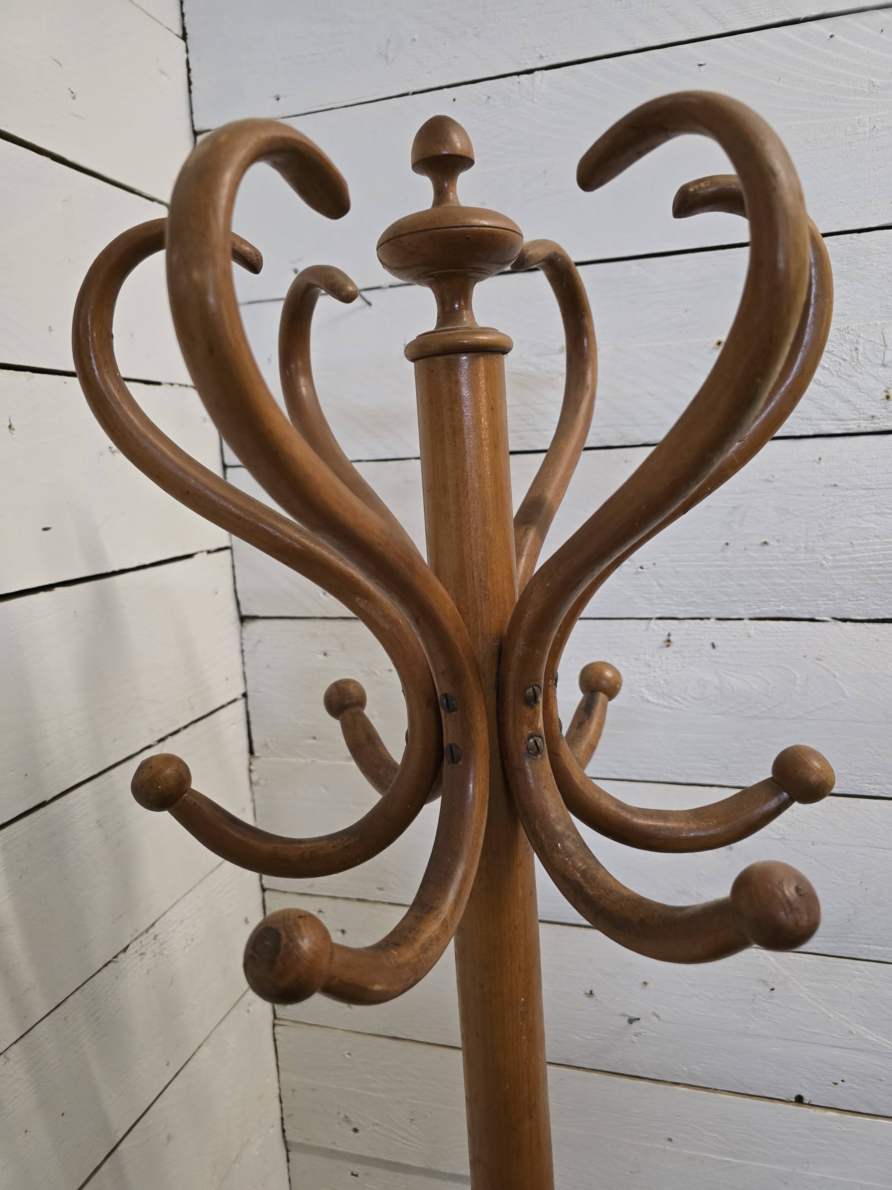 Parrot coat rack in curved wood