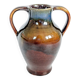 Vase amphore vintage en céramique, glaçure Fat Lava, déco classique