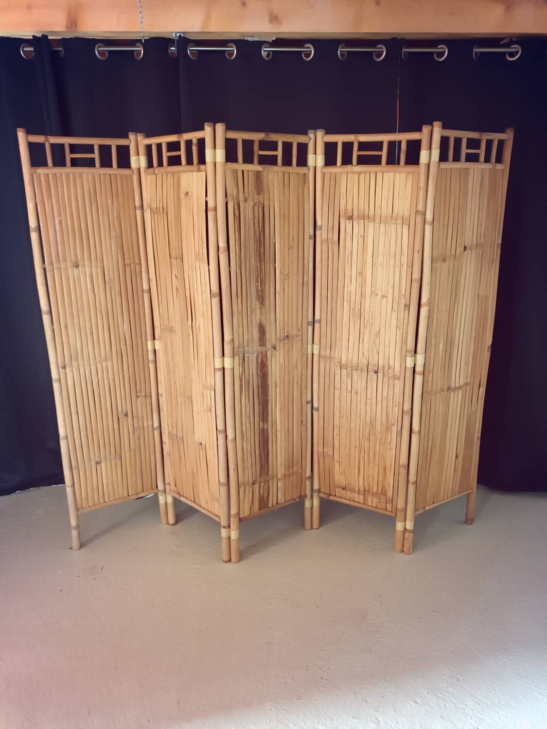 Vintage bamboo screen