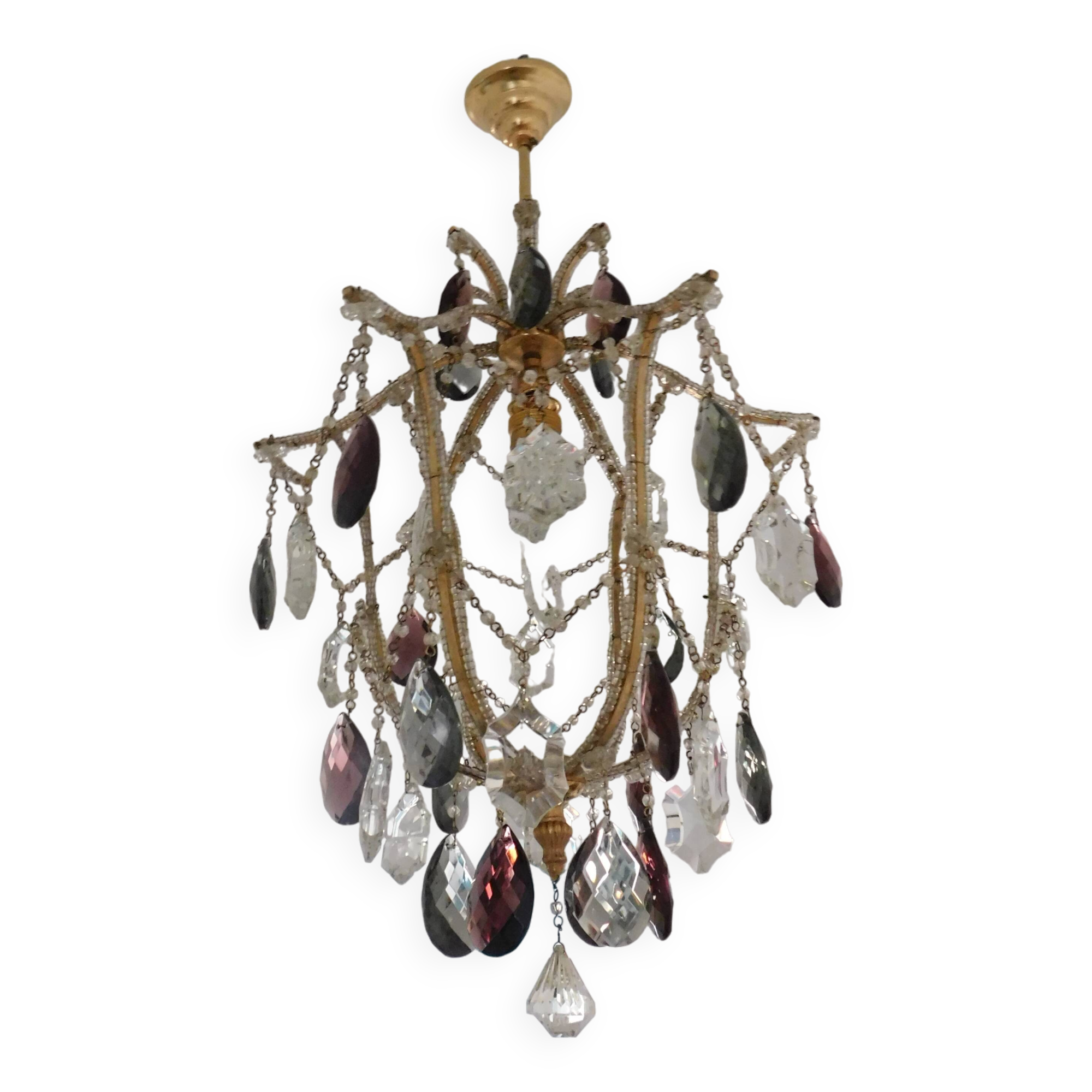 Lustre pampilles Murano