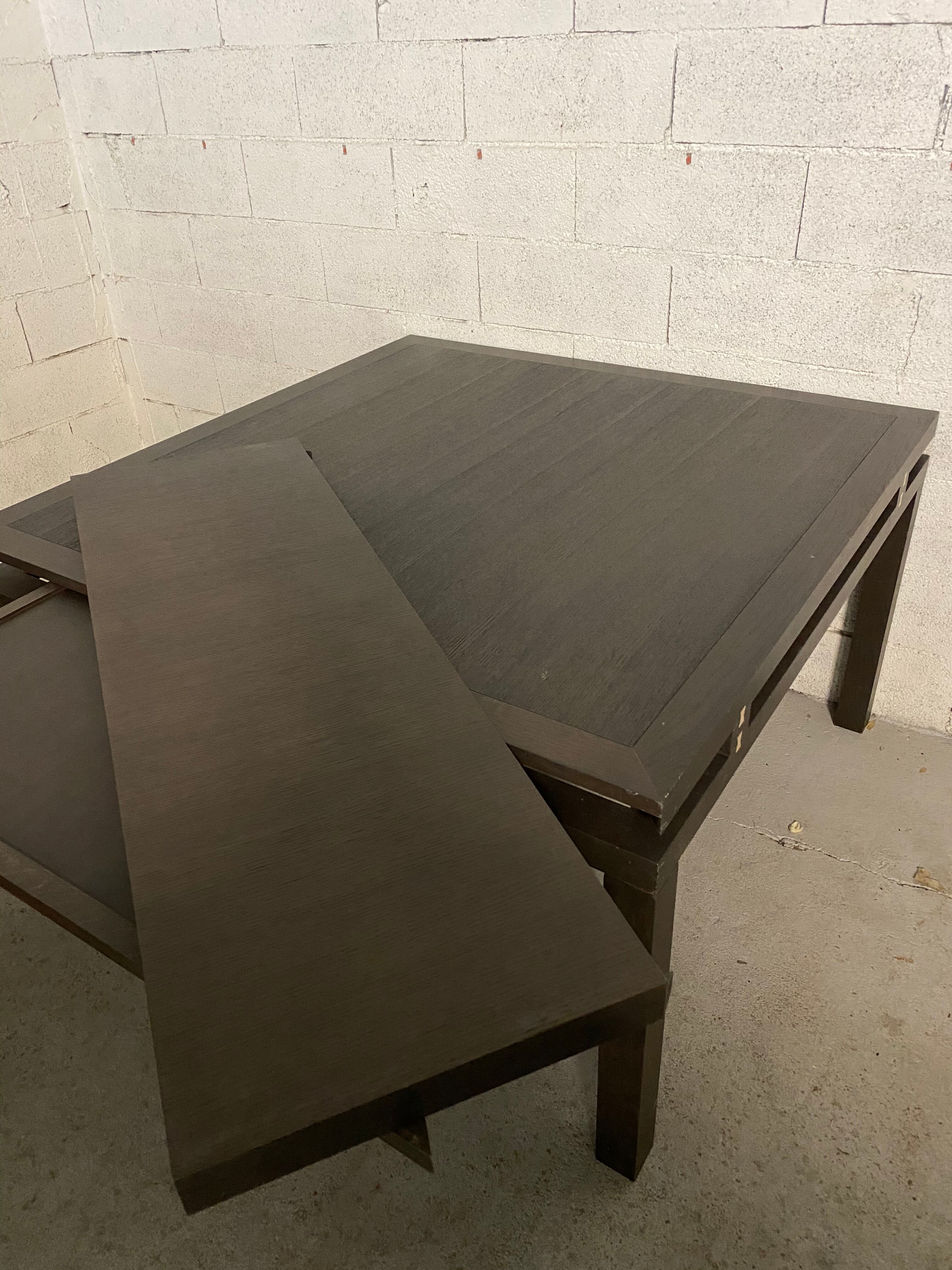 Square dining table Roset wenge line 130/130cm