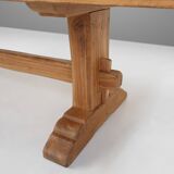 French Rustic Wooden Dining Table, 1950s