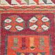 Red & Burgundy Vintage Runner Rug, 102x274Cm