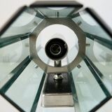 Italian wall light VECA for Fontana Arte – in chrome-plated steel and glass