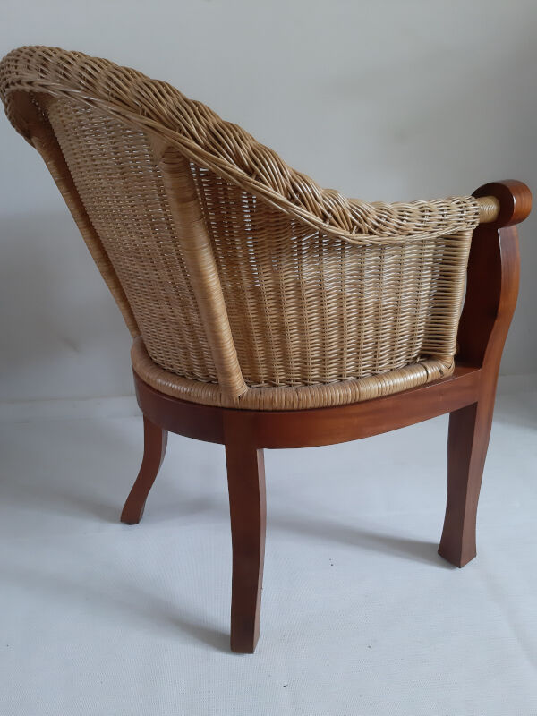 Rattan armchair
