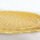 Plat jaune poisson céramique esprit Sarreguemines
