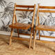 Lot de 5 chaises en pin massif