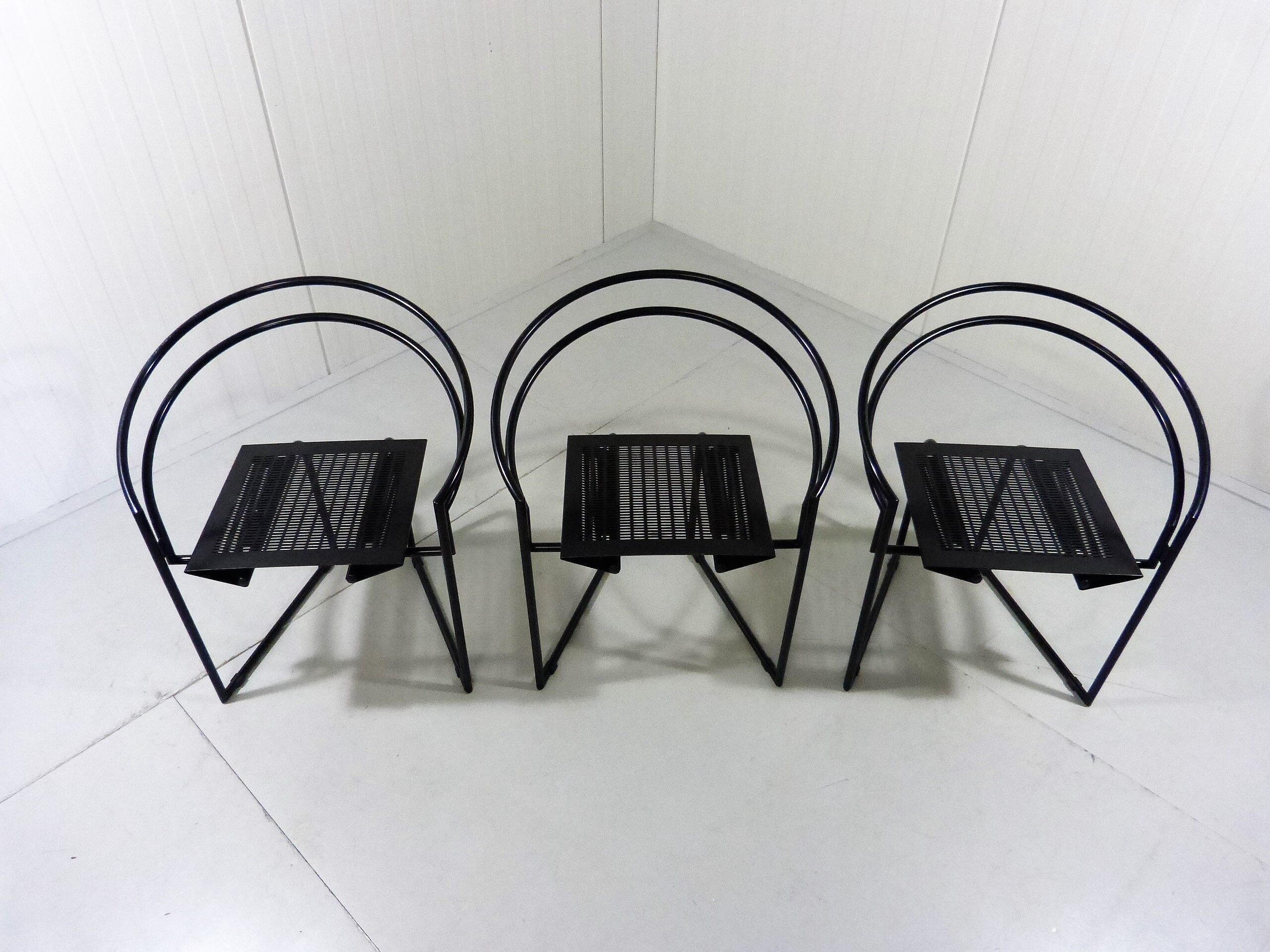 Set of 3 La Tonda chairs by Mario Botta for Alias, Italy 1987