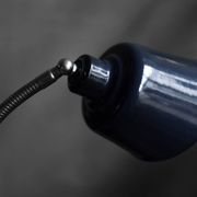Industrial metal desk lamp, Poland circa 1950.