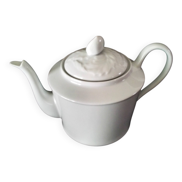Théière en porcelaine de Limoges blanche  1 L