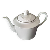 White porcelain teapot from Limoges 1 L