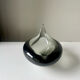 Sculptural Asymmetrical Holmegaard bowl by Per Lutken   Denmark  signed 1957