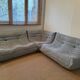 Un canapé d’angle ligne roset modèle togo2 fois 2 places + fauteuil d’angle