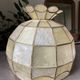 Mother-of-pearl and brass pendant lamp 1960