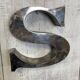 Vintage sign letter