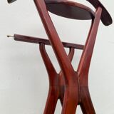 Valet de chambre en acajou et laiton pour Fratelli Reguitti, 1960