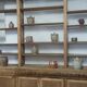 Large natural wood bookcase late nineteenth