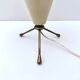 Conical tripod lamp in metal, Italy 1950