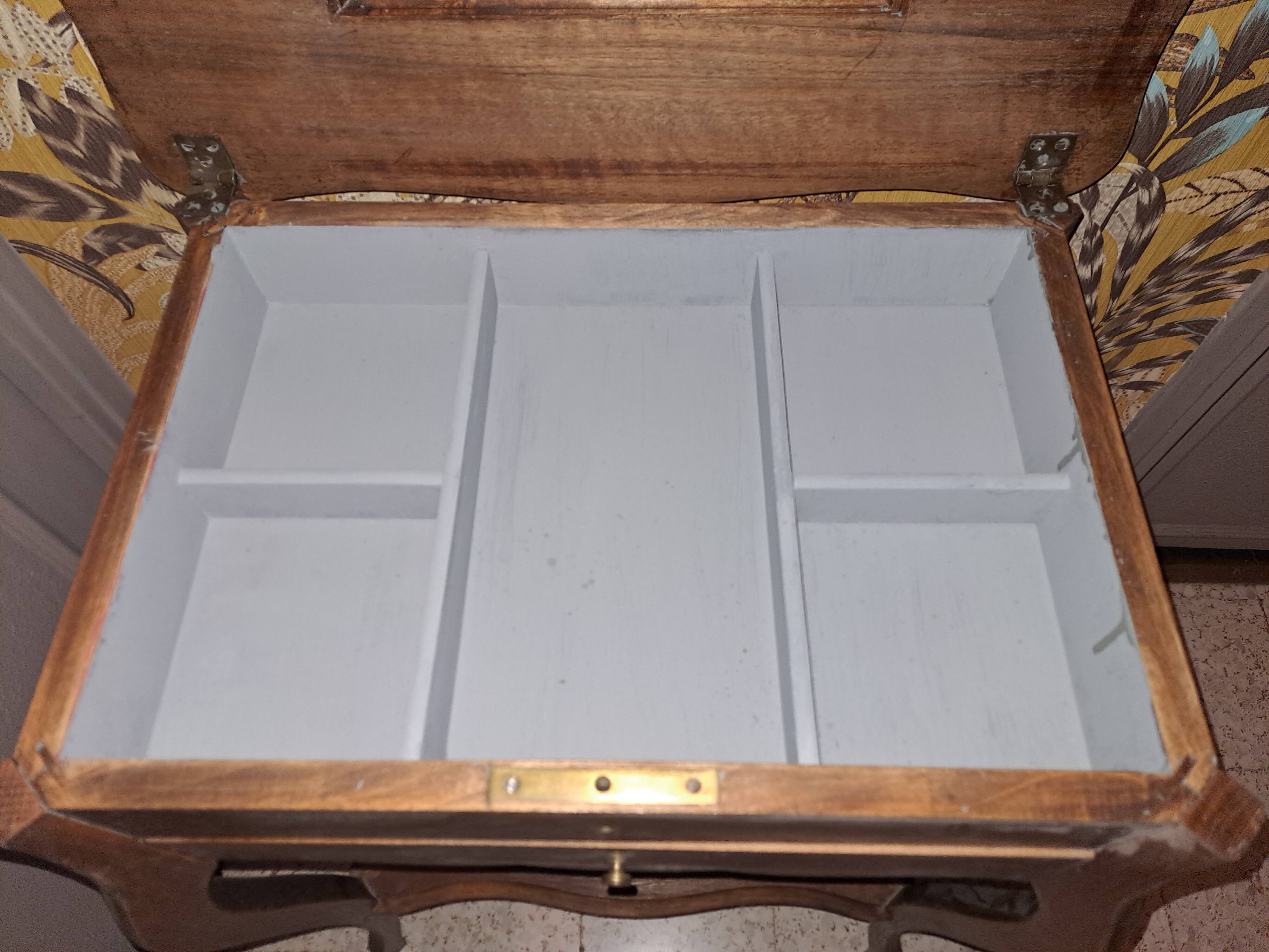 Side desk, Creative leisure table in varnished blond wood 1920