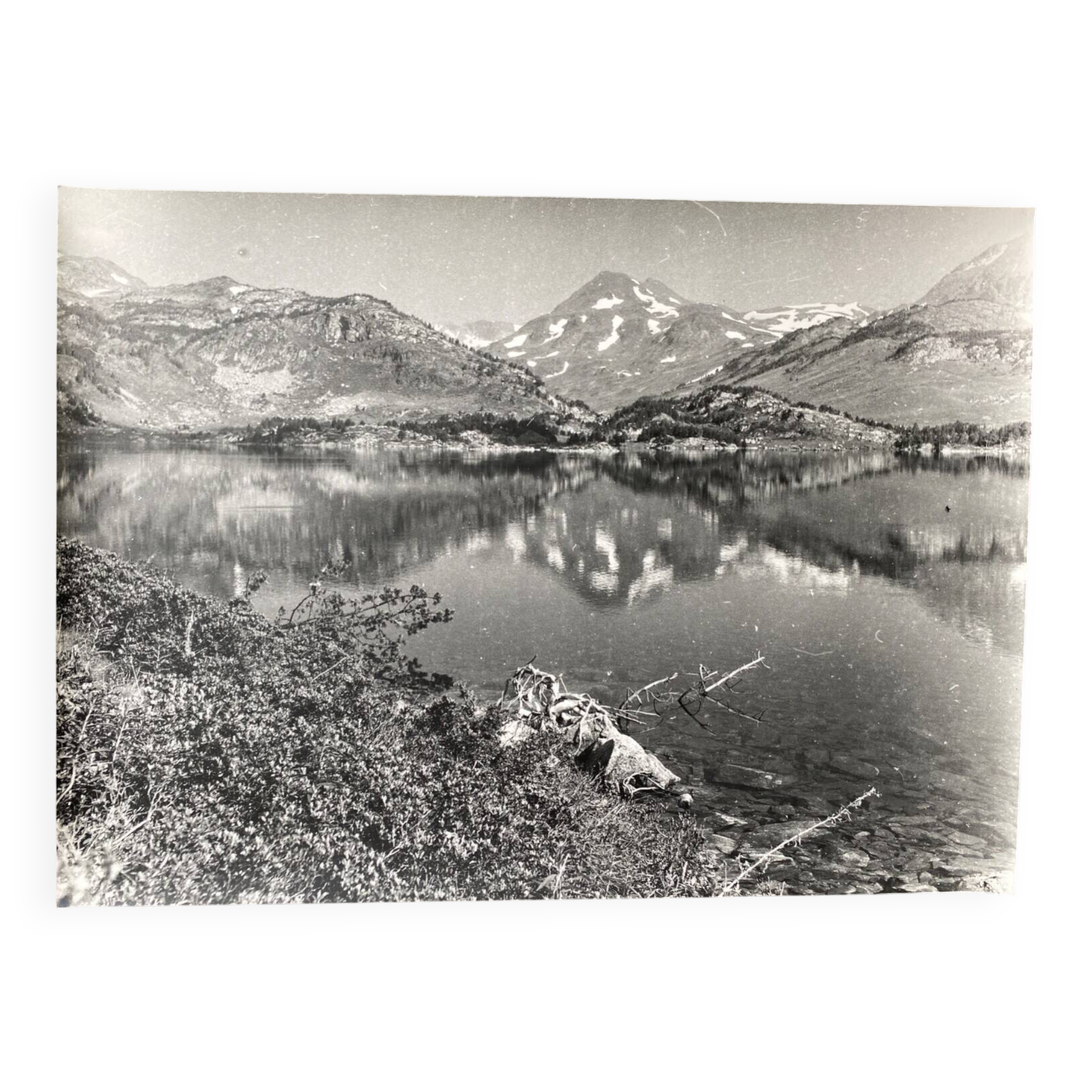 Photo argentique Bernard Darot XXe Lac