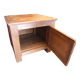 Vintage antique solid tijori teak chest 78x75x69cm